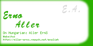 erno aller business card
