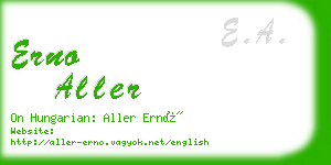 erno aller business card